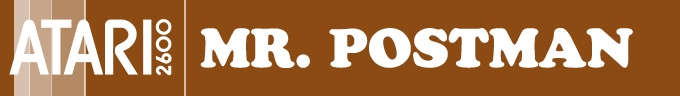 Mr. Postman logo for Atari 2600